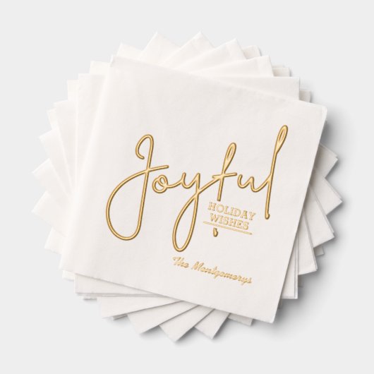 JOYFUL Holiday Wishes Gold (Insitu (empilé))