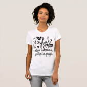 Joyful Hope Patient Affliction Faithful Prayer Tee T-shirt (Voorkant volledig)