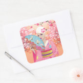 Joyful in Japan Vierkante Sticker (Envelop)