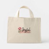 Joyful Journey Pink Rose Canvas tas - voor bruiden (Achterkant)