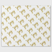 Joyful Joyful ik heb Joy Full of Joy Gold Art Cadeaupapier (Vlak)