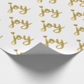 Joyful Joyful ik heb Joy Full of Joy Gold Art Cadeaupapier (Hoek)