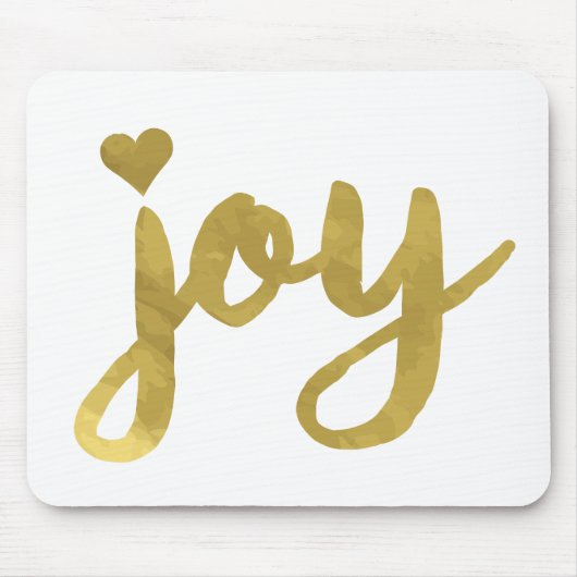 Joyful Joyful ik heb Joy Full of Joy Gold Art Muismat (Voorkant)
