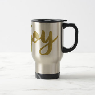 Joyful Joyful ik heb Joy Full of Joy Gold Art Reisbeker