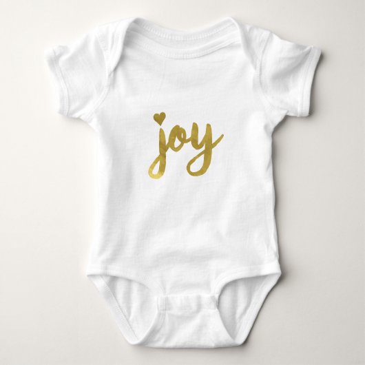 Joyful Joyful ik heb Joy Full of Joy Gold Art Romper (Voorkant)