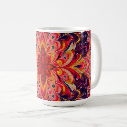 Joyful Kaleidoscope Color coffee Mug (Devant droit)