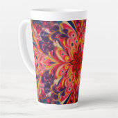 Joyful Kaleidoscope Color Latte Mug (Angle gauche)