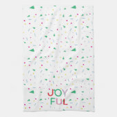 Joyful kerst Confetti Home Decor Kitchen Towel Theedoek (Verticaal)