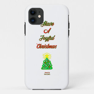 Joyful Kerstapple iPhone SE+iPhone 5/5S Hoesje
