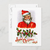 Joyful Kerstdagen Feestdagenkaart (Voorkant / Achterkant)