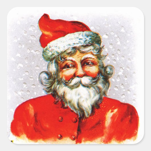 Joyful Kerstdagen Vierkante Sticker (Voorkant)