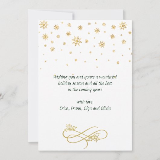 Joyful Kerstmis 3 PHOTO Holiday Greep Kaart (Achterkant)