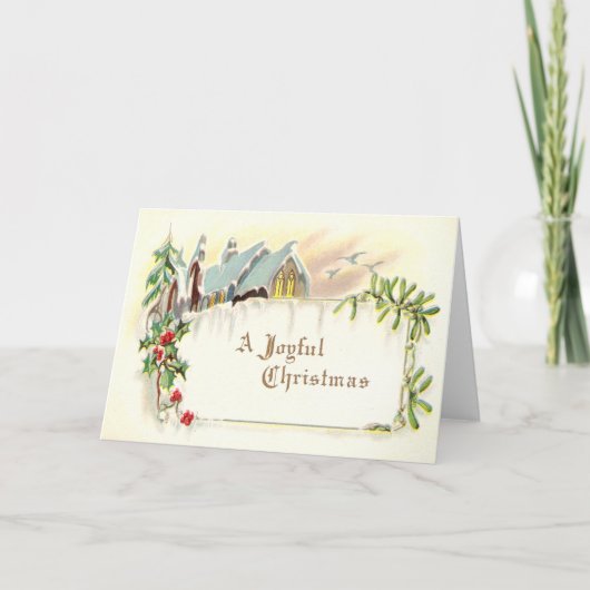 Joyful Kerstmis Feestdagen Kaart (Voorkant)