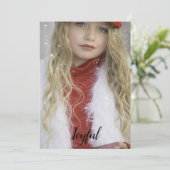 Joyful Kerstmis Feestdagenkaart (Staand voorkant)