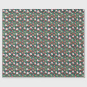 Joyful Kerstmisthema wrap Cadeaupapier (Vlak)