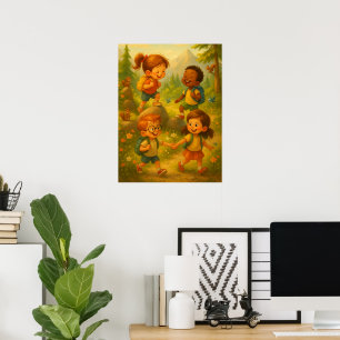 Joyful Kinder Wandelen - Classroom Adventure Poste Poster