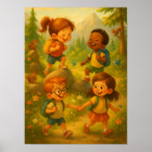 Joyful Kinder Wandelen - Classroom Adventure Poste Poster (Voorkant)