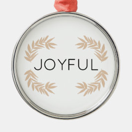 Joyful Leaves Metalen Ornament