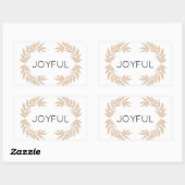Joyful Leaves Rechthoekige Sticker (Vel)