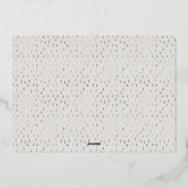 Joyful Letters Foil Carte de vacances (Verso)