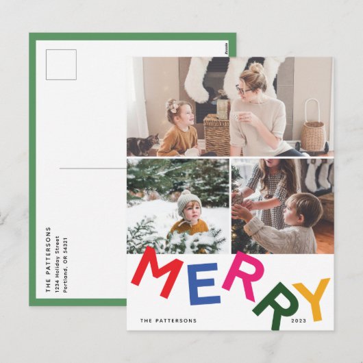 Joyful Letting Carte photo de vacances (Devant / Derrière)