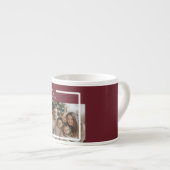 Joyful Merry Blessed Personalized Christmas Photo Espresso Kop (Voorkant rechts)