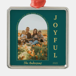 Joyful Modern Minimalist Arch Foto Groen Metalen Ornament