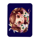 Joyful Moments with My Kitties Magneet (Verticaal)