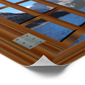 Joyful Mountain Lake Window Frame Poster (Hoek)