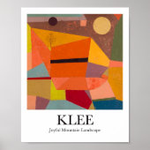 Joyful Mountain Landscape van Paul Klee Poster (Voorkant)