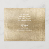 JOYFUL Multi Photo Gold Budget Cartes de fin de an (Dos)