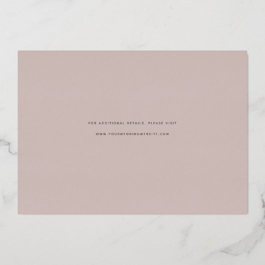 Joyful News | De foto bewaart de Datum Folie Uitnodiging (Achterkant)