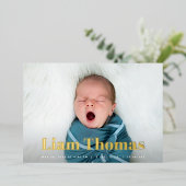 Joyful News Photo Collage Faire-part de naissance (Debout devant)