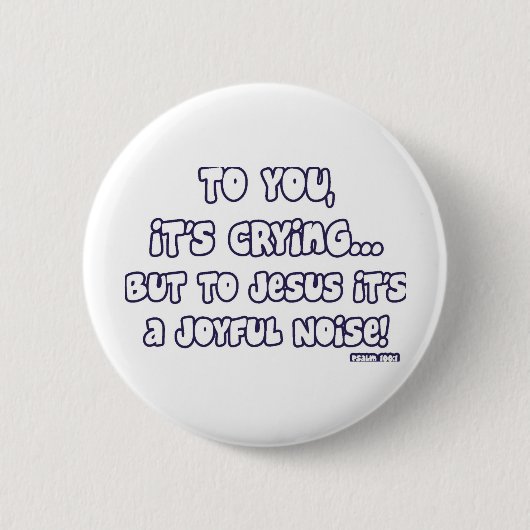 Joyful Noise Ronde Button 5,7 Cm (Voorkant)