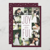 Joyful Photo Collage nouvelle carte de vacances (Devant / Derrière)