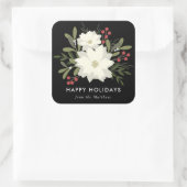 Joyful Poinsettia - Kerst sticker (Tas)