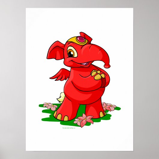 Joyful red Elephante in Shenkuu Poster (Voorkant)