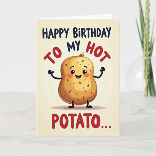 Joyful Root Vegetable Birthday Card Kaart (Voorkant)