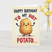 Joyful Root Vegetable Birthday Card Kaart (Gele Bloem)