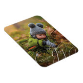 Joyful Script Happy Photo Holiday Magnet (Côté Droit)