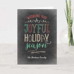 Joyful Season Holiday Greep Card Feestdagen Kaart