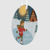 "Joyful skater" Ornament (voorkant)