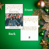 Joyful Snowflake Foto Kerst Kaart