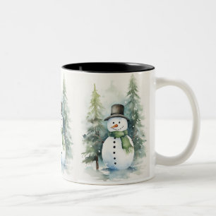 Joyful Snowman Tweekleurige Koffiemok