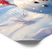 Joyful Snowman Wall Decor Poster (Hoek)