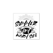 Joyful Summer Bliss - Warme Zon Quote Rubberstempel (Afrduk)