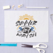 Joyful Summer Bliss - Warme Zon Quote Tissuepapier (Craft)
