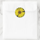Joyful Sunflower Ronde Sticker (Tas)