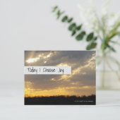 Joyful Sunset Briefkaart (Staand voorkant)