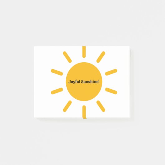 JOYFUL SUNSHINE POST-IT® NOTES (Voorkant)